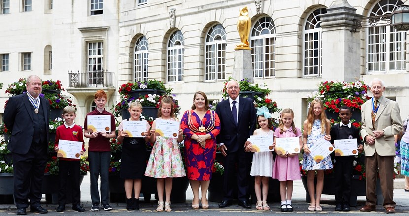 Edible flowerbed designs by youngsters receive top marks at special Leeds Civic Hall event: leedsinbloom-awards-june2017-official.jpg