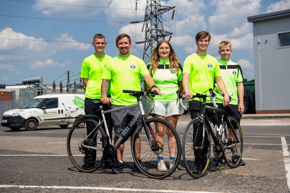 Some of the apprentices who took part in the challenge