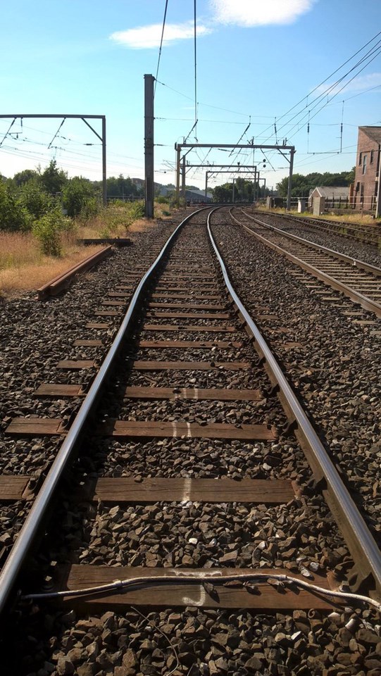 49 degrees Celsius track temperatures buckle rail at Carlisle: Buckled rail Carlisle