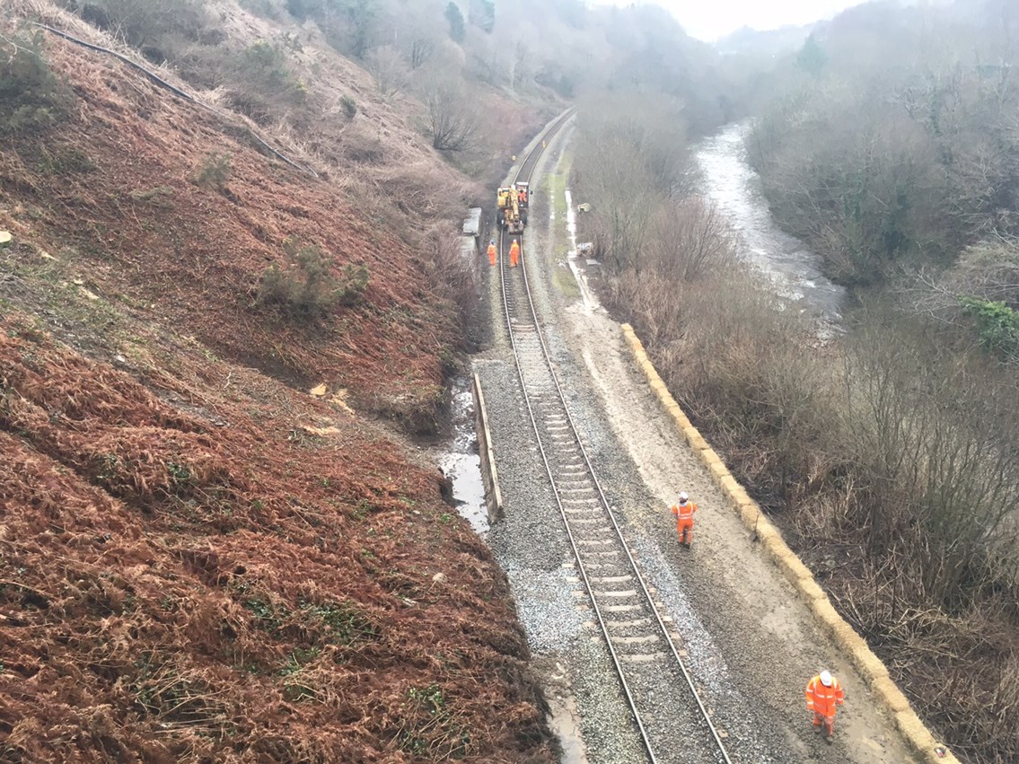Network Rail and Arriva Trains Wales thank passengers as railway reopens between Porth and Treherbert: Network Rail engineers have removed over 150 tonnes of debris from the line between Porth and Treherbert