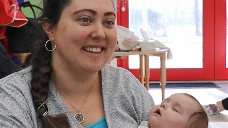 Annemarie Cliffe and her baby, Lucy Cliffe, at Baby and You at Kingsfold Neighbourhood Centre in Penwortham-3