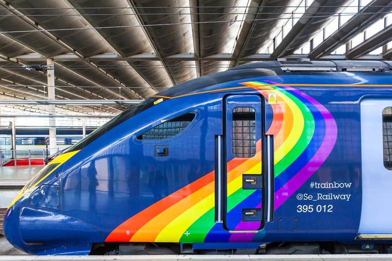 Southeastern supports Pride Canterbury: #trainbow-1-2