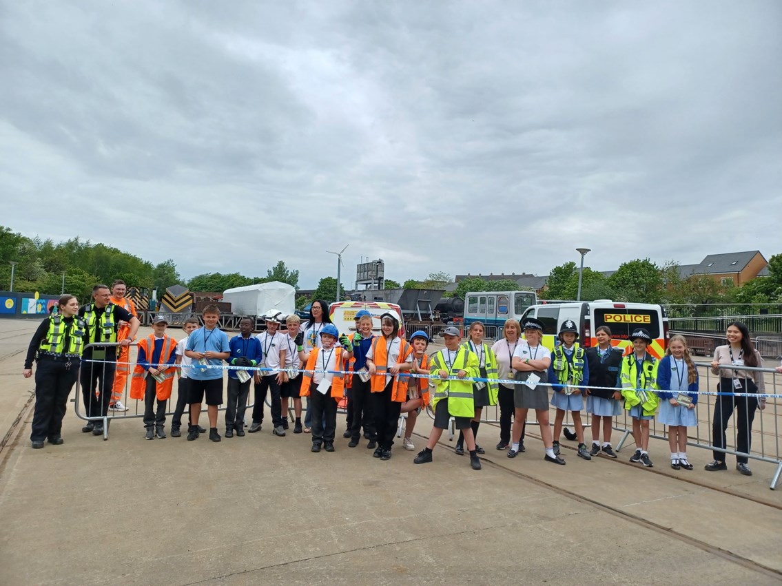 Rail industry hosts safety day for 200 North East schoolchildren 3