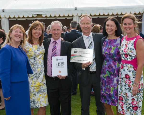 Royal recognition for Herd Farm support of Duke of Edinburgh Awards: herdfarmdofevisittopalace.jpg