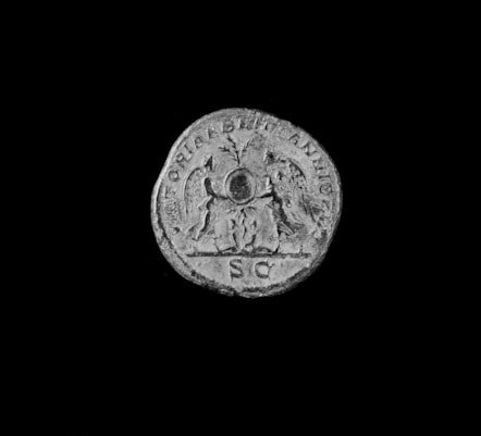 Victory coin of Severus. Image © National Museums Scotland