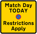 Match day signage