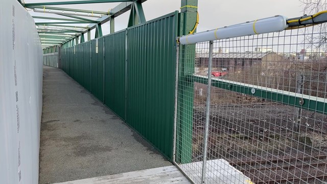 Shields Road footbridge opens to pedestrians before road bridge demolition: 20240124 110344000 iOS - frame at 0m4s