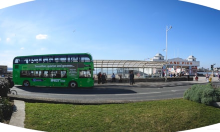 A new electric bus on the seafront at Weston-super-Mare @JonCraig Photos
