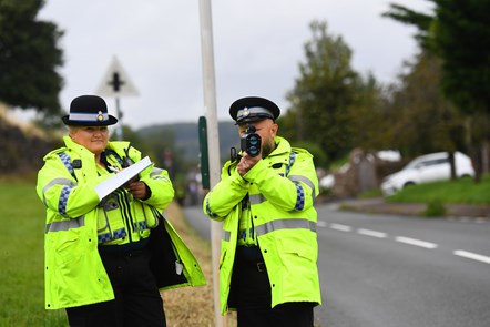 Gwent Police Officers in Caerwent 20mph