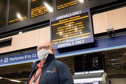 Bob Bigsby's last day at Euston