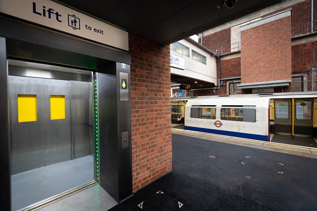 TfL Image - Sudbury Hill lift at platform level-2