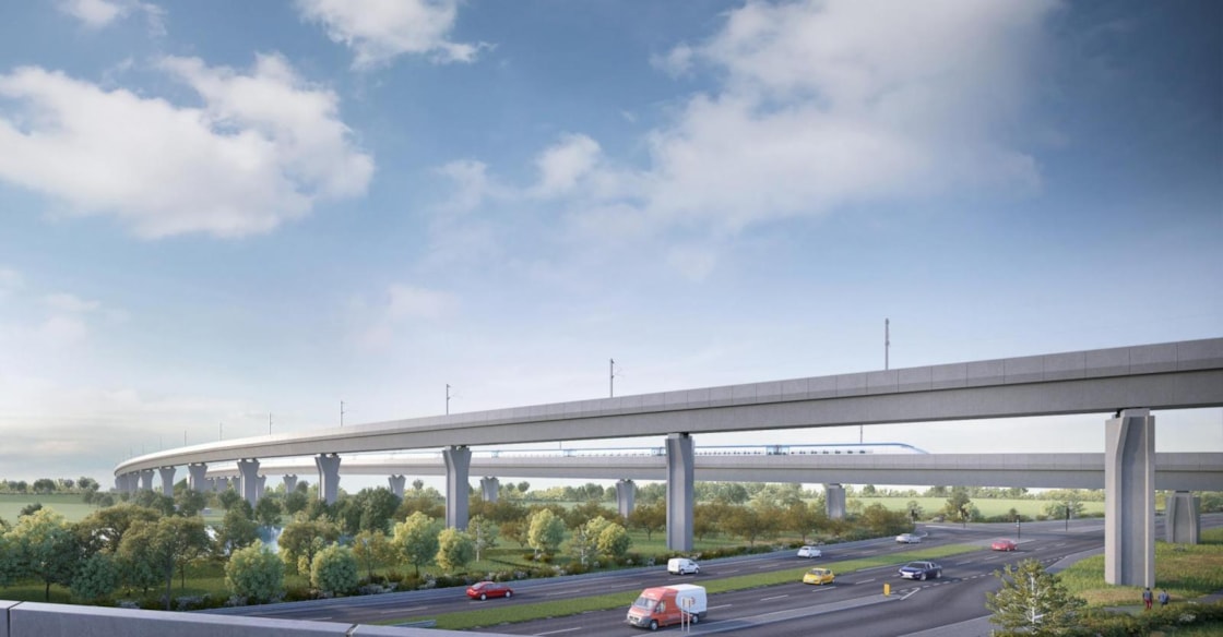 Image showing what the Water Orton viaducts will look like once complete