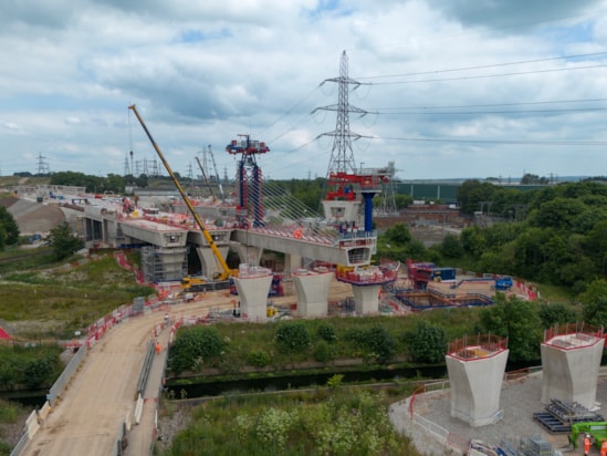 UK-first technique in operation on HS2’s River Tame West Viaducts