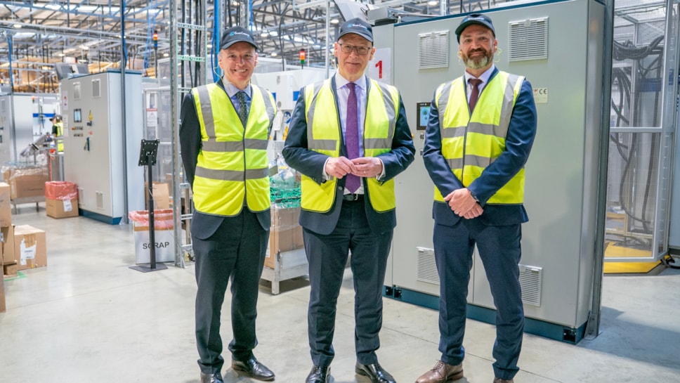 (l-r) Adrian Gillespie, John Swinney and Peter McAllister