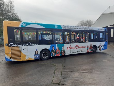 Christmas bus Cumbria and North Lancashire