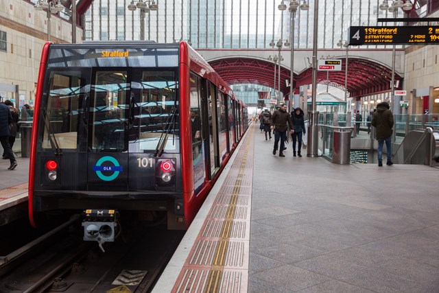 TfL Image - DLR at Canary Wharf