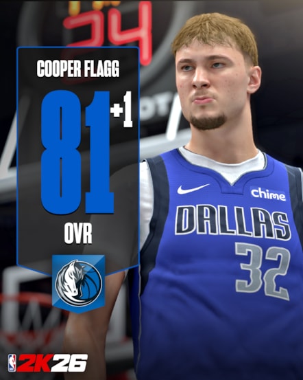 NBA 2K26 Ratings Update 3 - Cooper Flagg 2