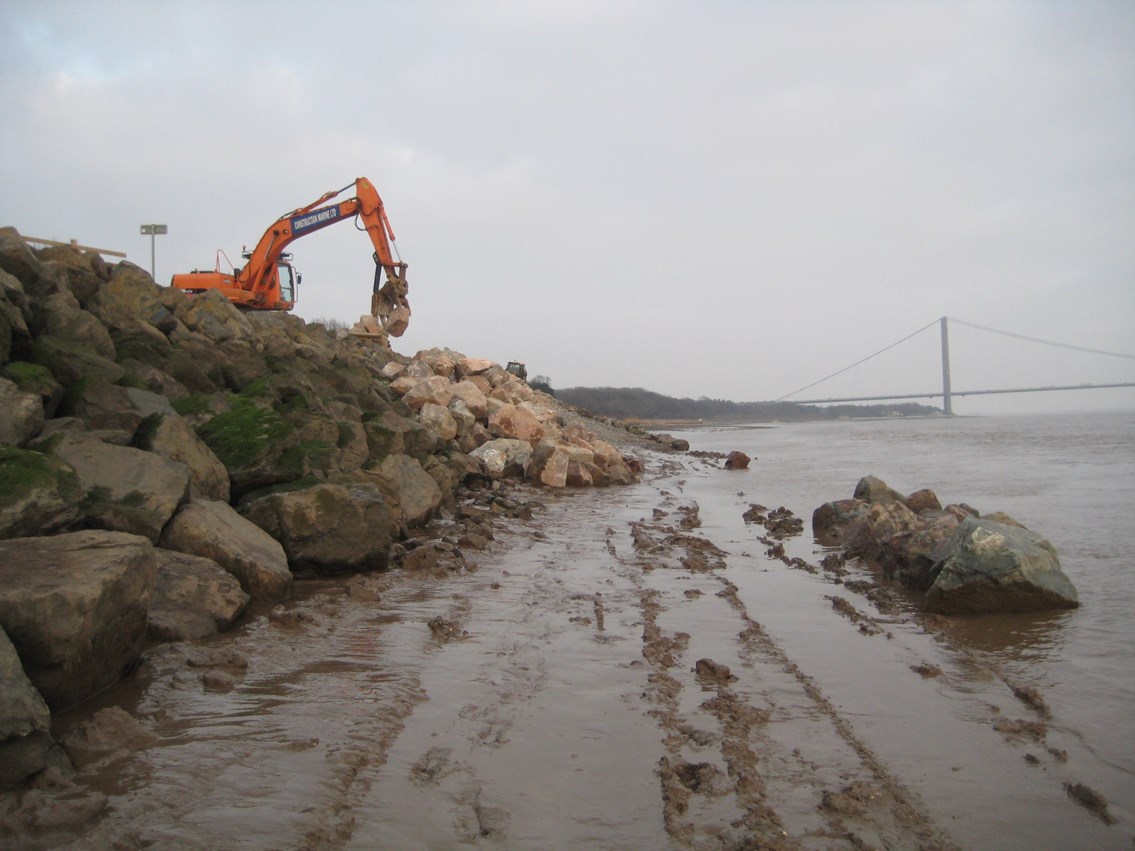 Hessle foreshore stabilisation works