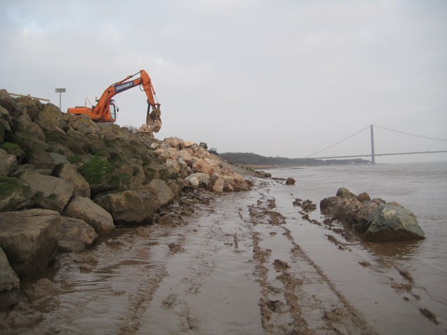 Hessle foreshore stabilisation works