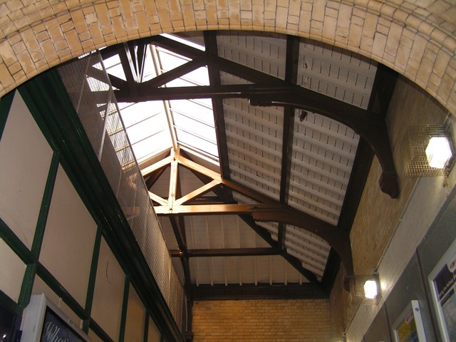 Walkden station hammerbeam roof