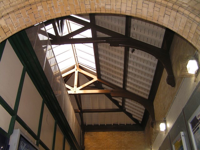 PUTTING A LID ON WALKDEN STATION: Walkden station hammerbeam roof