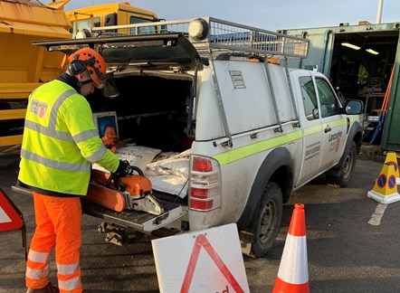 Stock photo of Lancashire County Council's storm preparation