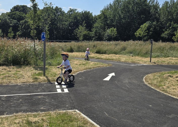 Temple Newsam bike park 6: Children of all ages and abilities can develop their confidence, riding skills and ability to read traffic signs at the bike park.