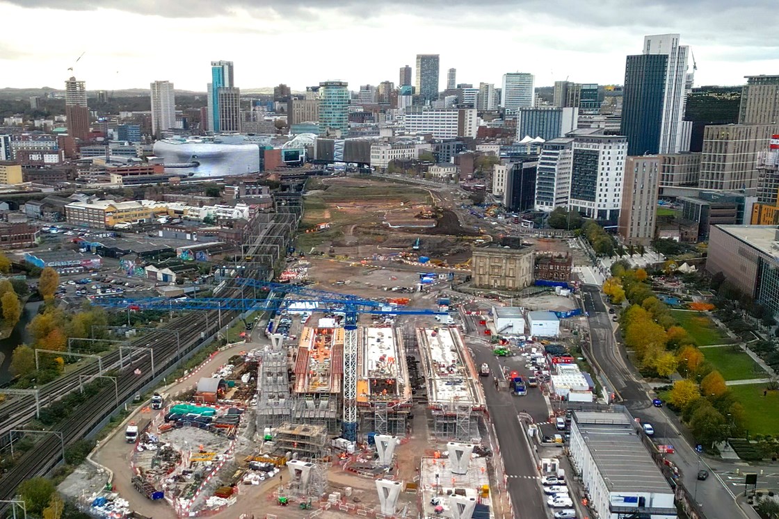 Birmingham Curzon Street Station construction site-2