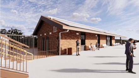 External View -Platform Perspective - artist's impression