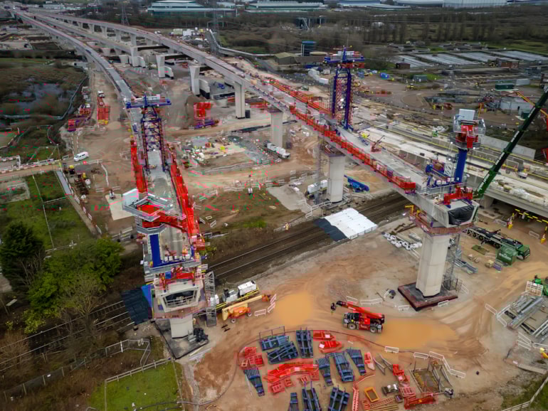 Christmas progress for key HS2 viaducts
