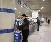 TfL Image - Hand sanitiser station 4