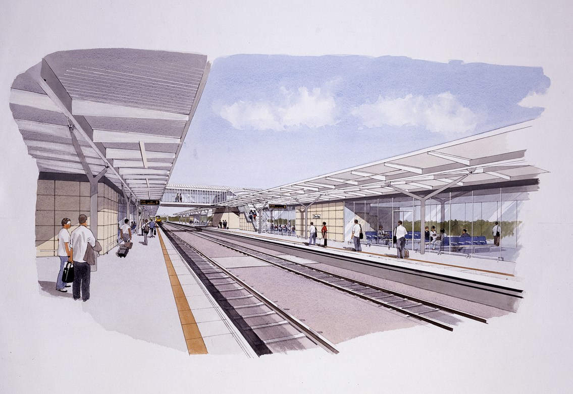 NETWORK RAIL INVESTS £18M TO REBUILD DERBY STATION: New canopies at Derby station