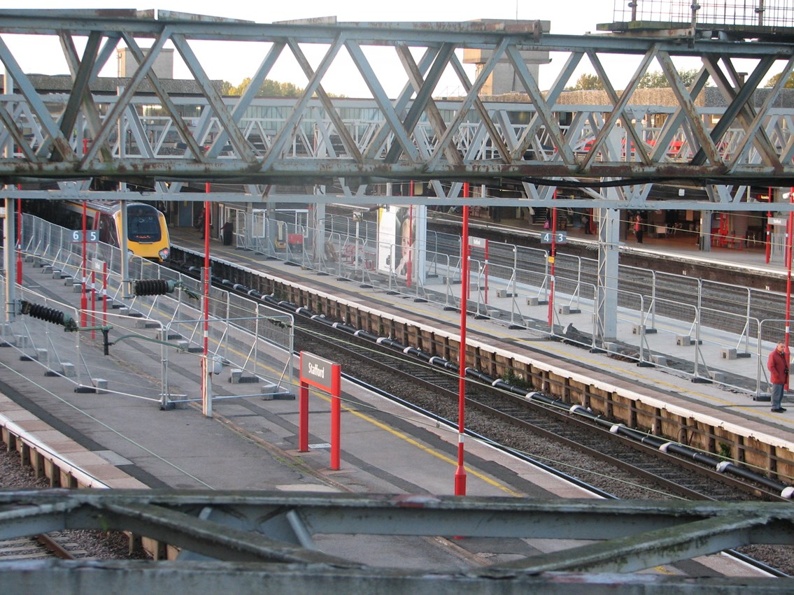 STAFFORD STATION TO BE WATERPROOFED IN £3M PROJECT: Stafford station platform refurbishment