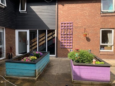 Grove House Care Home has had improvements made to its equipment and garden, including new flower beds, benches, chairs, trellises and shed repainting.