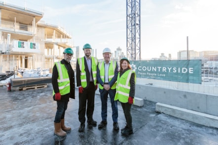 St Leonard's Court topping out2