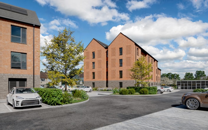 Kingsdale Leeds 3: A computer-generated image showing how part of the housing development proposed for the former Kingsdale Court site in Seacroft, Leeds, could look.