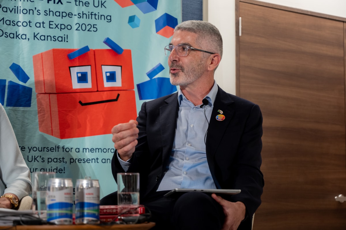 Future Generations Commissioner Derek Walker at Osaka Expo 2025 United Nations Sustainable Development Goals Pavillion