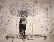 Ellen Gallagher, Bird in Hand, 2006. Oil, ink, cut paper, polymer medium, salt and gold leaf on canvas 307 x 238 cm / 120 7/8 x 93 3/4 inches Tate, UK © Ellen Gallagher Courtesy the artist and Hauser & Wirth Photo: Mike Bruce: Ellen Gallagher, Bird in Hand, 2006. Oil, ink, cut paper, polymer medium, salt and gold leaf on canvas 307 x 238 cm / 120 7/8 x 93 3/4 inches Tate, UK © Ellen Gallagher Courtesy the artist and Hauser & Wirth Photo: Mike Bruce