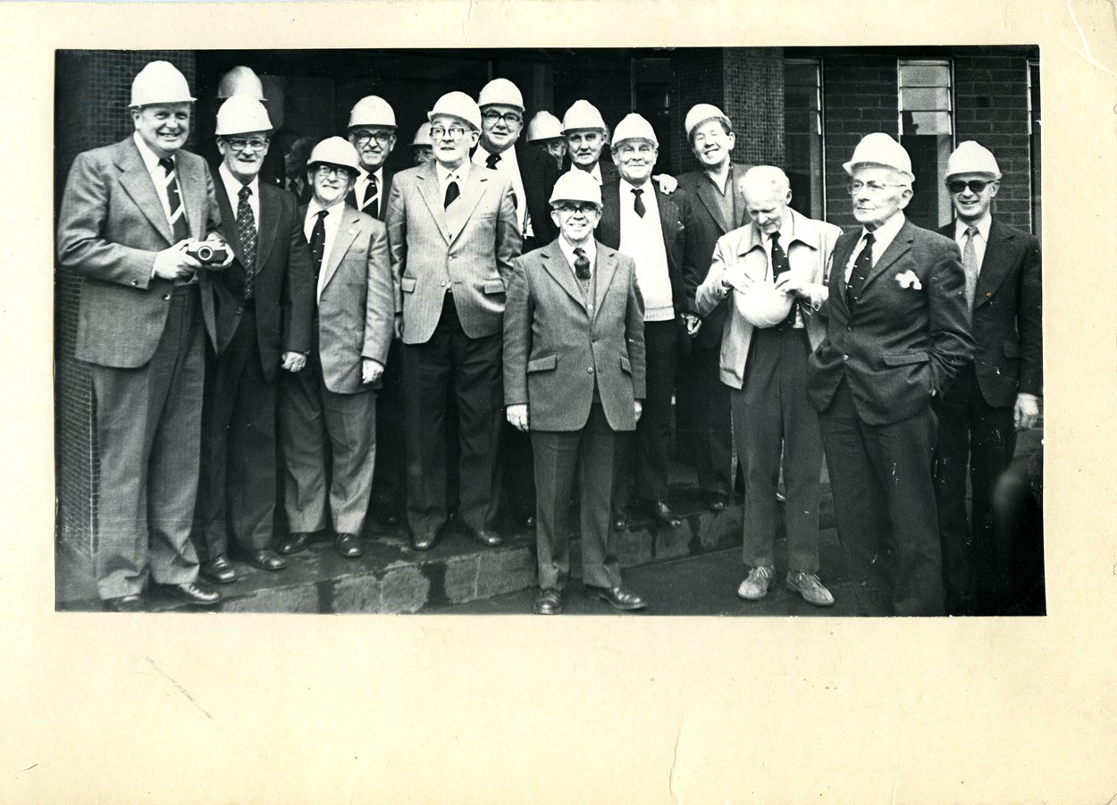 Kirkstall Lives: Photograph of a group of Kirkstall Forge employees taken in around 1970. The forge was established in the early 12th century and is the country’s oldest of its kind. It remained a working forge until 1995.