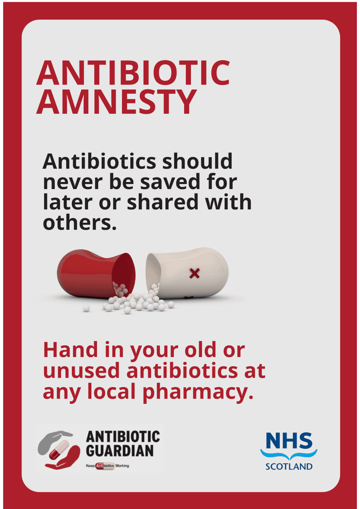 Poster - Antibiotic Amnesty