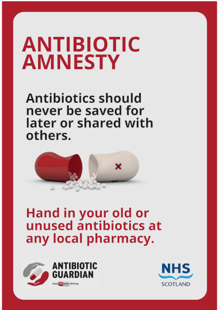 Poster - Antibiotic Amnesty