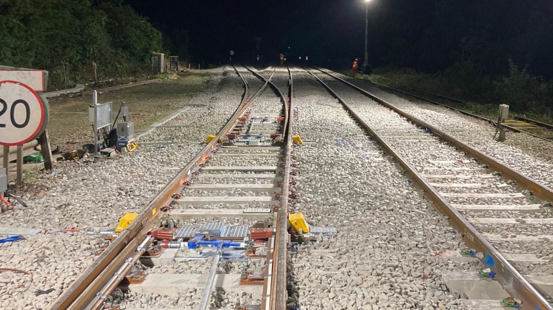 New equipment installed at Knighton Junction by Network Rail engineers