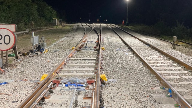 New equipment installed at Knighton Junction by Network Rail engineers