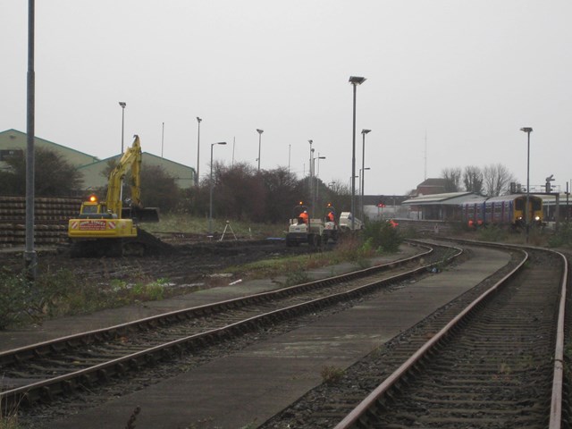 1km of new track will be built to move recycled track materials via rail