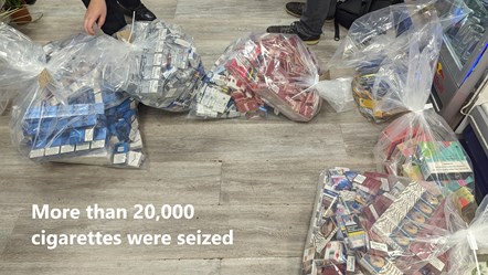 More than 20,000 cigarettes were seized in raids in Preston on July 19, 2023