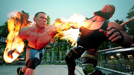 WWE2K BG John Cena vs Braun Strowman