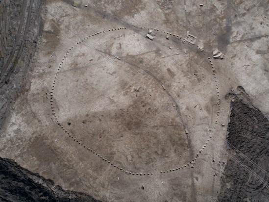 Wellwick Farm ceremonial timber circle July 2020: Credit: Infra Archaeology

HS2 uncovers Iron Age murder victim and timber Stonehenge-style formation during excavations at Wellwick Farm, Bucks.

Internal Asset No. 16774