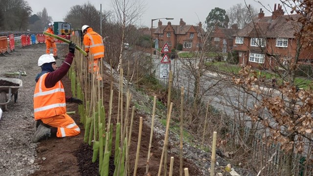 Port Sunlight tree planting on Merseyrail network