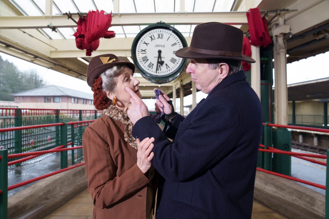 Carnforth station clock unveiling 2