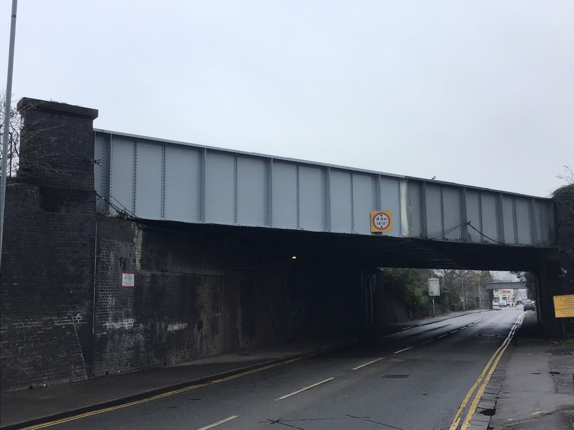 First phase of Caerleon Road bridge refurbishment complete: Caerleon Road Bridge Newport First phase complete